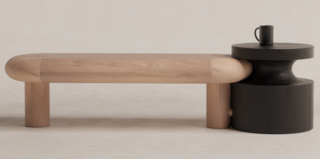 Kokeshi Bench by Luis Gimeno