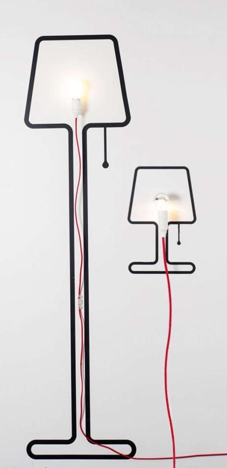 Alice Rosignoli Tall and Tiny Lamp Stickers